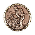 Bronze Golf Bunker Medal 60mm