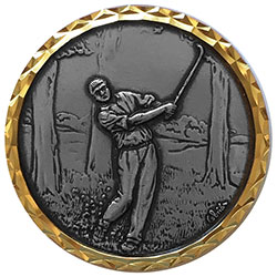 Silver In the Trees Golf Medal 87mm