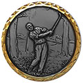 Silver In the Trees Golf Medal 60mm