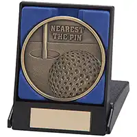 Links Nearest the Pin Medal In Box 70mm *