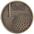 Links Series Nearest the Pin Golf Medal Gold 70mm *