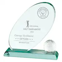 Muirfield Crystal Golf Award 195mm