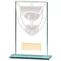 Millenium Glass Golf Club Award 140mm