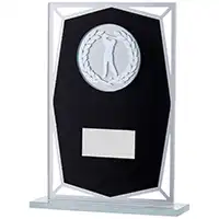 Golf Male Black Glass Award 185mm
