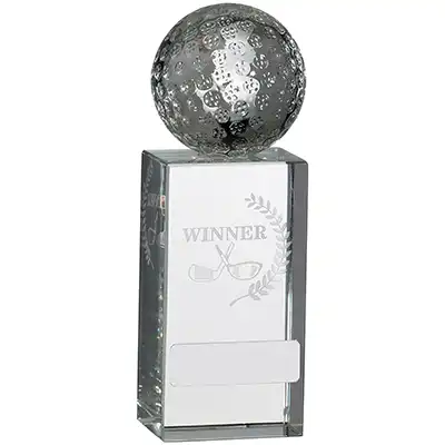 Glass Golf Winner Award 15cm