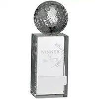 Glass Golf Winner Award 15cm