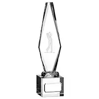 255mm 3D Golf Male Glass Award