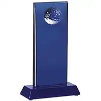 Sapphire Glass Golf Award 20cm