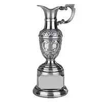 Detailed Silver Claret Jug Trophy 21cm