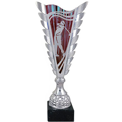 Red Silver Golf Cup 34cm