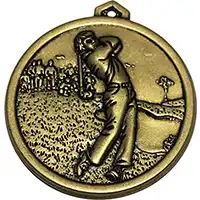 Gold Longest Drive Medal 56mm