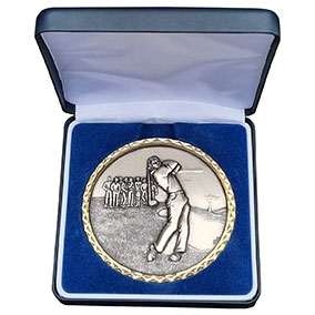 87mm Silver Longest Drive Medal in Case