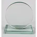 Round Glass Plaque 130mm