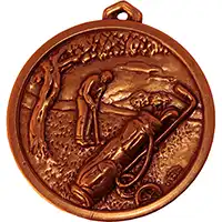 Bronze Golf Putter Medal 38mm