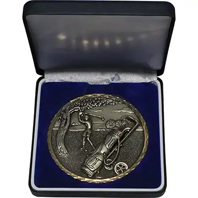 Silver Ladies Golf Swing Medal 87mm