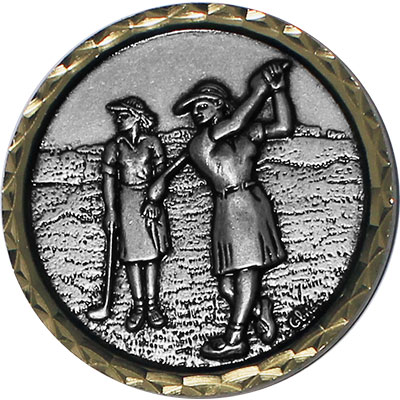 Silver Ladies Golf Medal 60mm