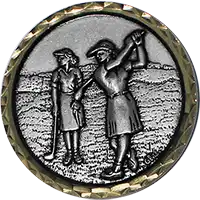 Silver Ladies Golf Medal 60mm