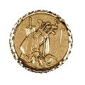 Gold Golf Bag Medal 60mm