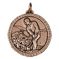 Bronze Golf Bunker Medal 56mm