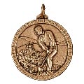 Gold Golf Bunker Medal 56mm