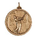 Gold In the Trees Golf Medal 56mm