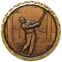 Bronze In the Trees Golf Medal 87mm