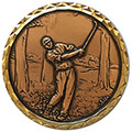 Bronze In the Trees Golf Medal 60mm