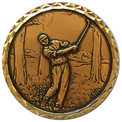 Gold In the Trees Golf Medal 60mm