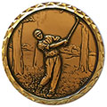 Gold In the Trees Golf Medal 87mm