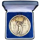 87mm Gold In The Trees Medal in Case