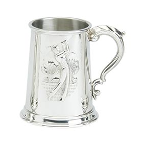 Golf Swing Pewter Tankard