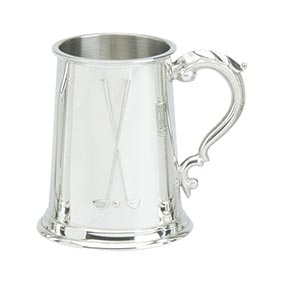 Crossed Clubs Golf Tankard