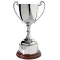 Tall Nickel Scroll Cup 27cm