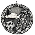 Silver Laurel Golf Medal 50mm