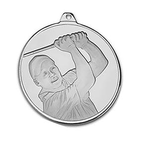Frosted Glacier Golfer Medal