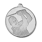 Frosted Glacier Golfer Medal