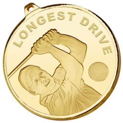 Frosted Glacier Longest Drive Medal 50mm