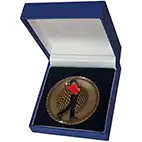 Gold golf medal