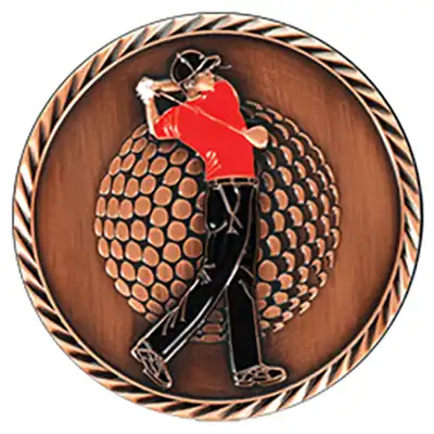 Bronze golf medal