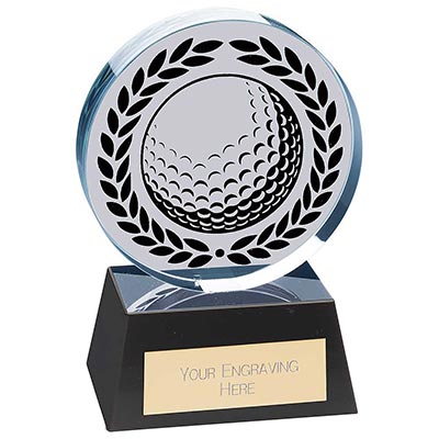 Emperor Crystal Golf Ball Award 125mm