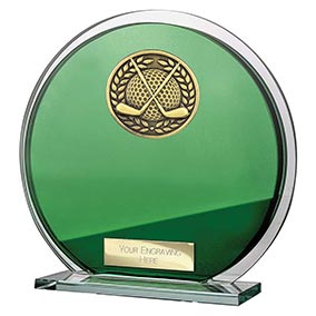 Seismic Cobra Round Green Glass Winner 145mm