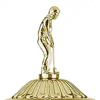 Atlantic Cup lid golf figure
