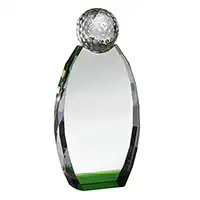 8.25in Crystal Golf Ball Award