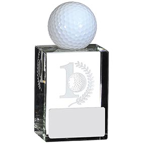 Clear Glass Golf Ball Holder 3 inch