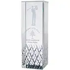 Cut Crystal Golf Figure Award 18cm