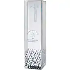Cut Crystal Golf Figure Award 22cm