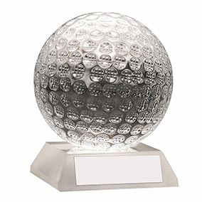 Glass Golf Ball Award 10cm