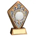 Silver Gold 4-Star Longest Drive Trophy 13cm