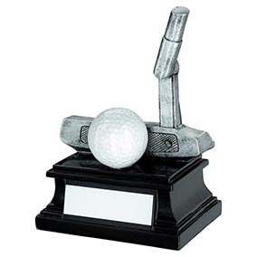 Silver Putter Trophy 15cm