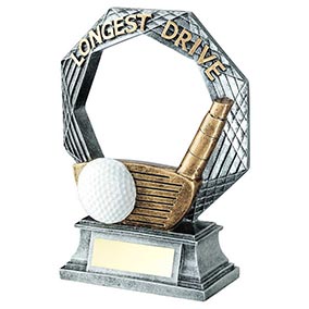 Silver Ring Longest Drive Trophy 18cm